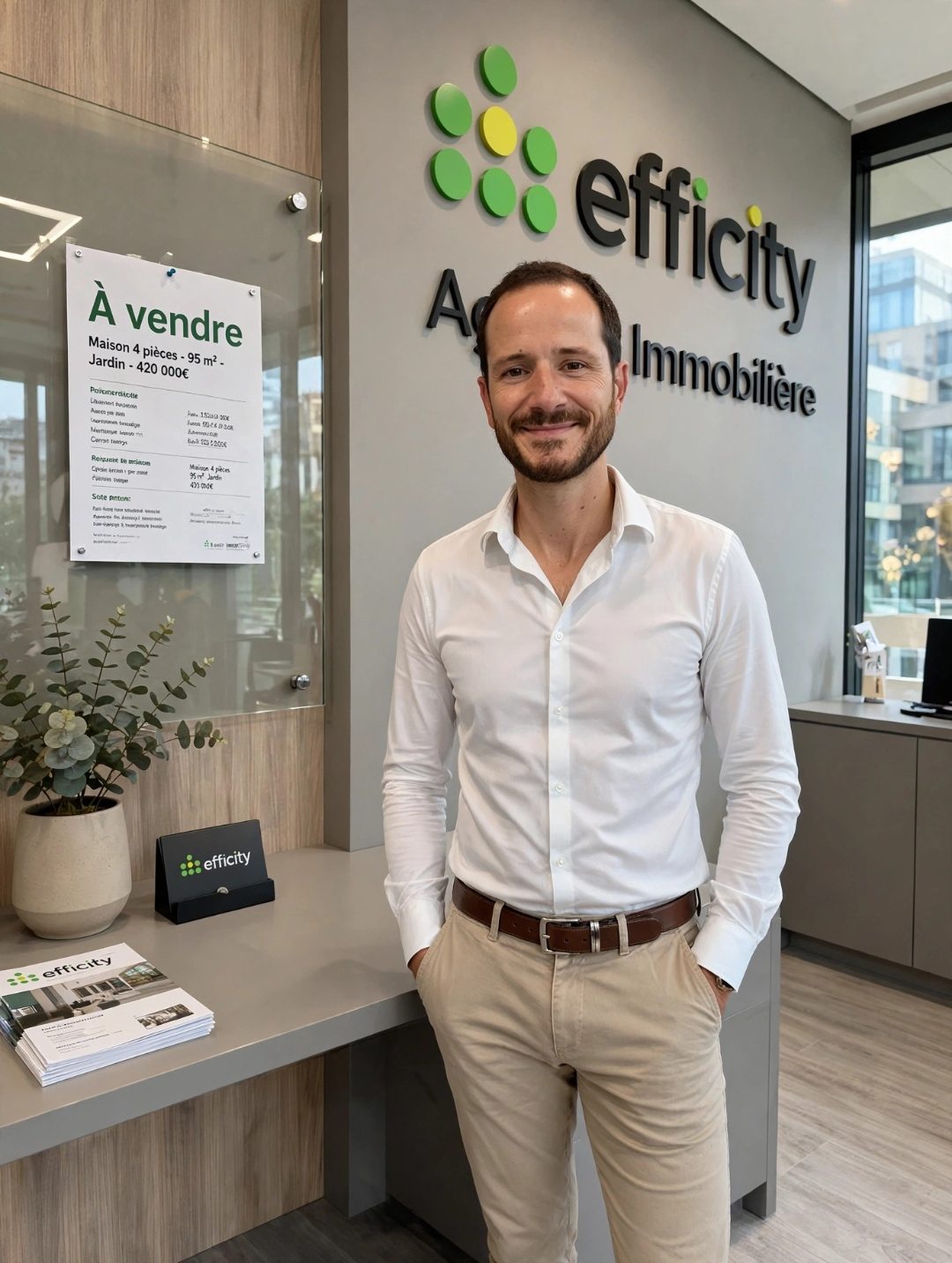 Patrick Almeida, consultant immobilier à Lyon, en visite d'estimation dans un appartement haussmannien lyonnais